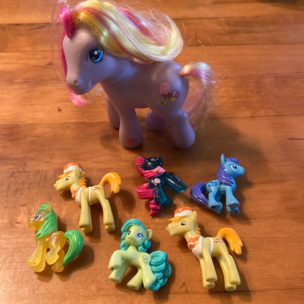 My Little Pony G3 Sweet Adventures Triple Treat MLP 2002 & MLP blind bag ponies